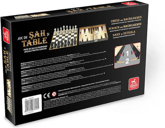 D-Toys Table/Șah din Lemn