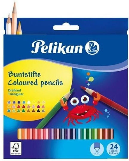 Pelikan Ξυλομπογιές Σετ 24 χρώματα