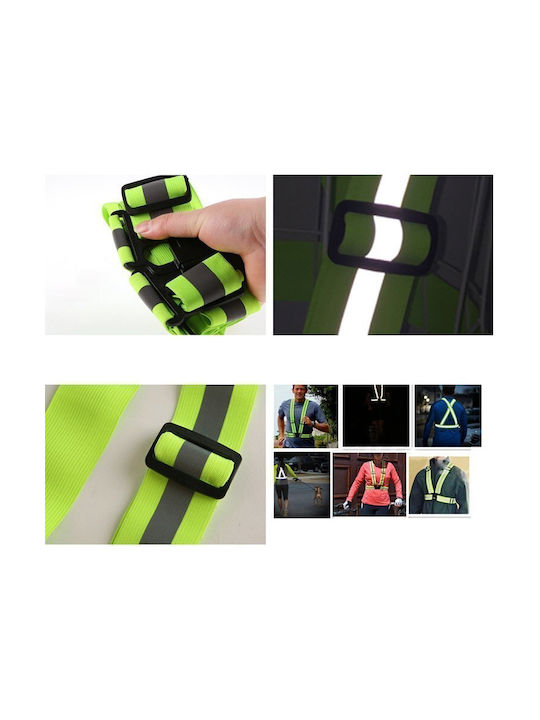 Adjustable Reflective Harness A Running Bike Yellow