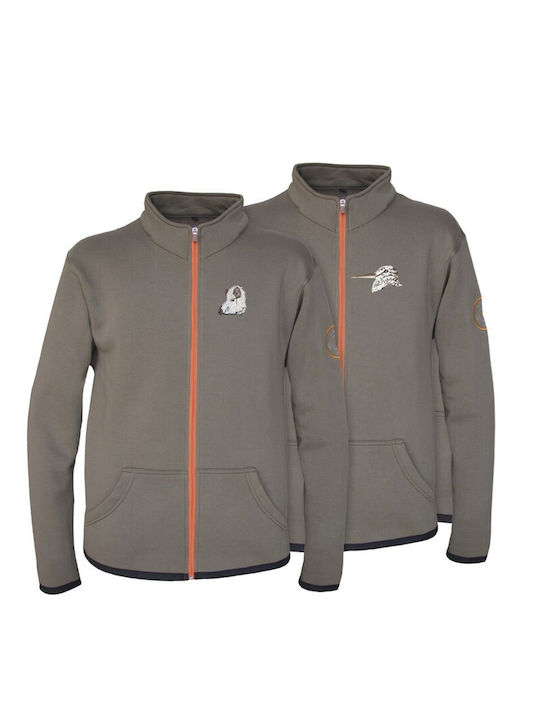 Benisport Hunting Cardigan Fleece Khaki Beccaccia