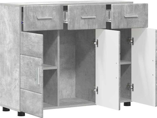 Sideboard Wooden Grey 88.5x30.5x73cm