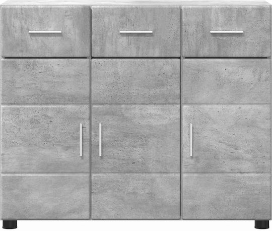 Sideboard Wooden Grey 88.5x30.5x73cm