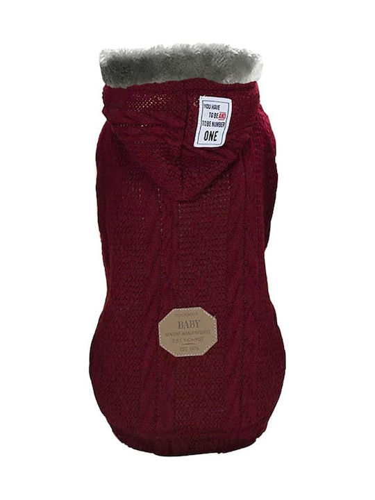 Strickpullover für Hunde Bordeau Medium 24-26cm