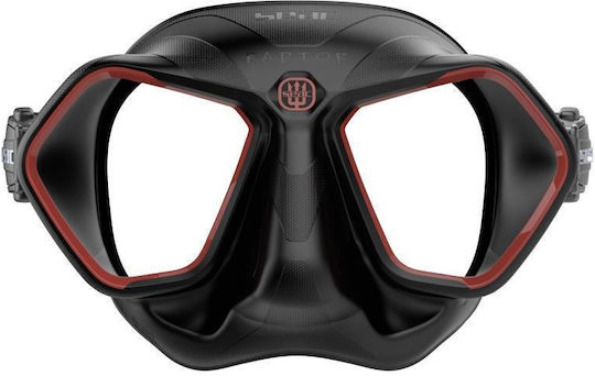 Seac Raptor Tauchmasken Aus Silikon Schwarz