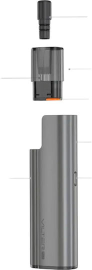 Aspire Vilter Max Kit de poduri 2ml cu Baterie Încorporată 1800mAh Shadow Black