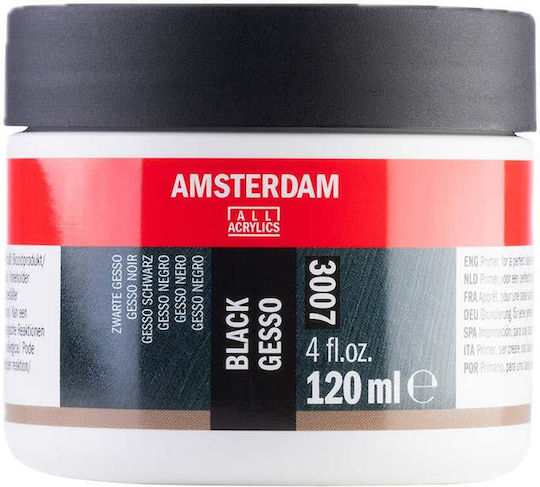 Artequipment Amsterdam AAC Gesso Black 500ml Jar 500 ml