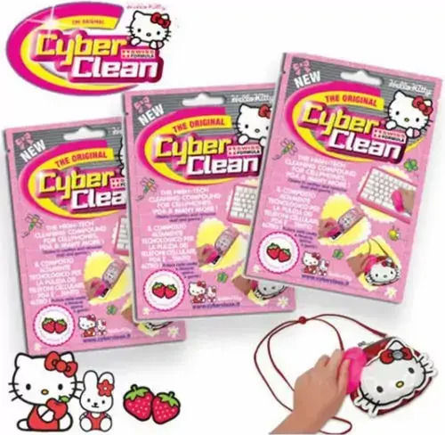 Kit Cyber Clean Hello Kitty Accesorii De Curățenie Pentru Birou 3 Bucăți