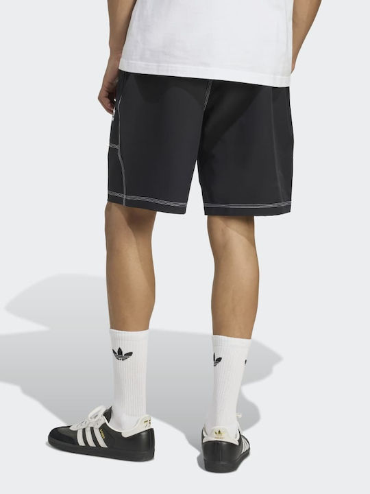 adidas Trefoil Essentials Αθλητική Ανδρική Βερμούδα Relaxed Fit Μαύρο