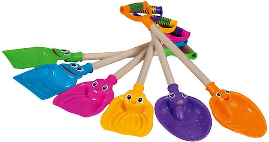 Детска Лопата Happy People *740522-1 Ds Frog Плажна Дървена Пластмасова Синя 75 Х 15 См