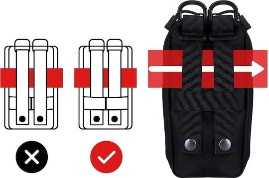 HoneybeeLY MOLLE IFAK Military Bag Black