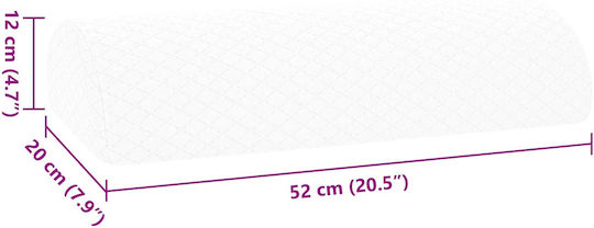 vidaXL Seat Cushion with Memory Foam 52x20x12cm White 42020196