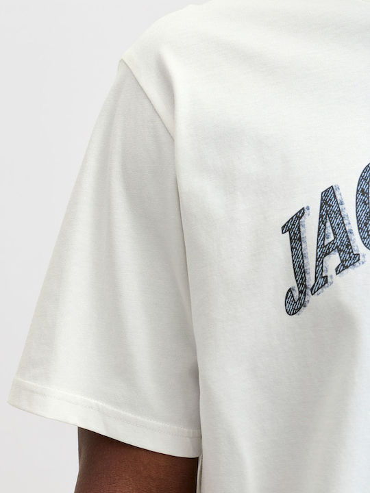 Neck T-shirt Εκρού
