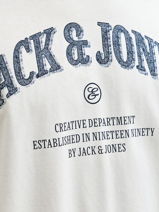 Neck T-shirt Εκρού