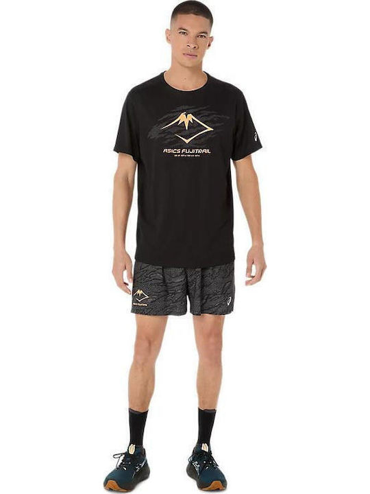Fujitrail Αθλητικό T-shirt Μαύρο