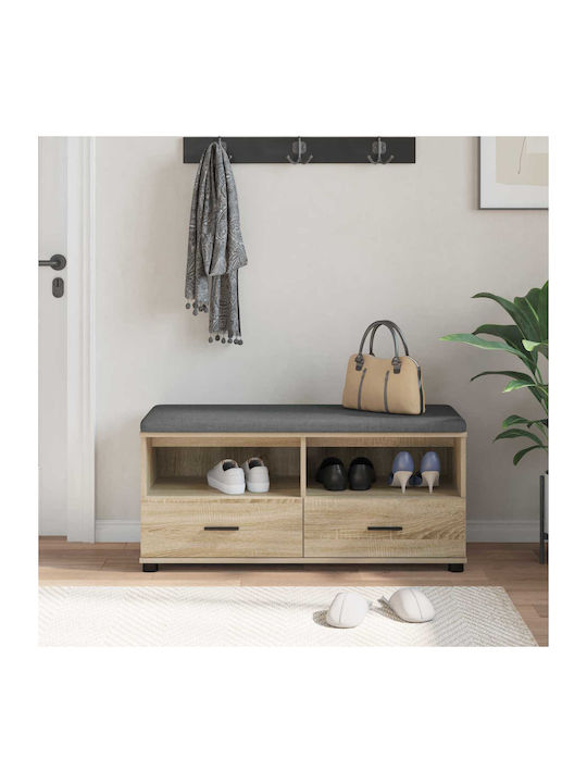 Έπιπλο Εισόδου με Παγκάκι Δρύς Sonoma 100x38x46εκ.