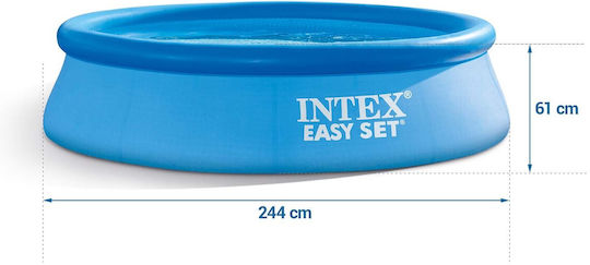 Intex Easy Set Round Swimming Pool PVC 1942L Inflatable 244x61cm