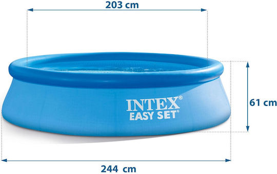 Intex Piscină Rotundă PVC Gonflabilă 244x61cm Albastră