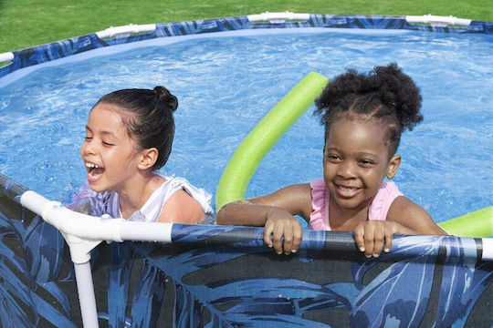 Bestway Runde Schwimmbecken 4062l mit Metallic-Rahmen 305x66cm Blau