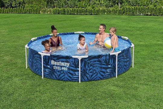 Bestway Runde Schwimmbecken 4062l mit Metallic-Rahmen 305x66cm Blau