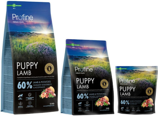 Profine 3kg Ξηρά Τροφή για Κουτάβια με Αρνί και Πατάτες
