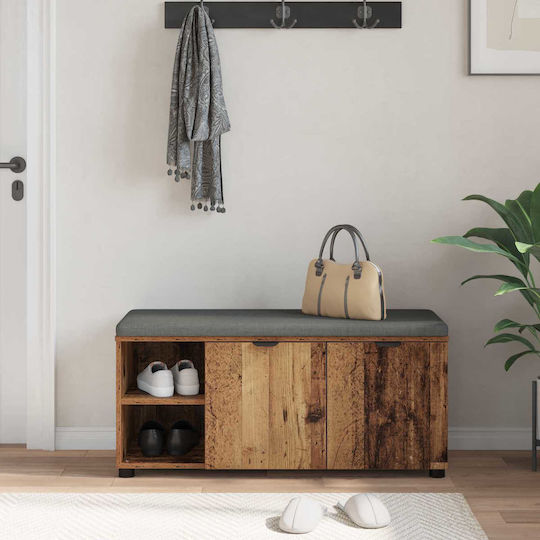 Eingangsmöbel mit Bank Old Wood 100x38x46cm