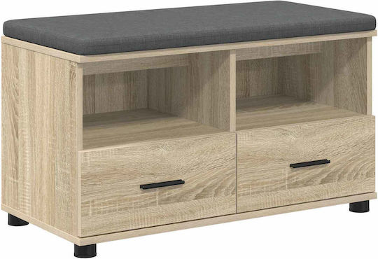 Мебел за антре с Пейка Дъб Sonoma 80x38x46 см