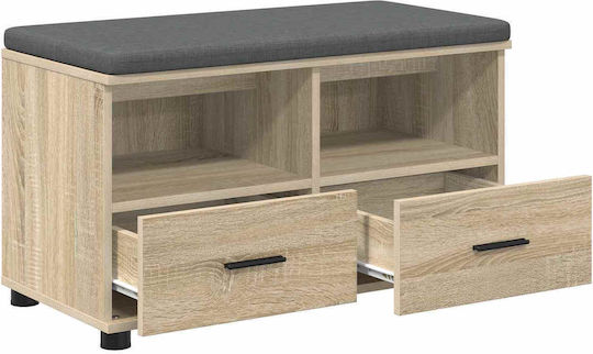 Мебел за антре с Пейка Дъб Sonoma 80x38x46 см