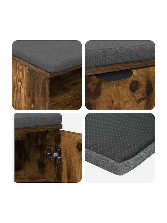 Entry Furniture with Bench Smoked Oak 100x38x46cm