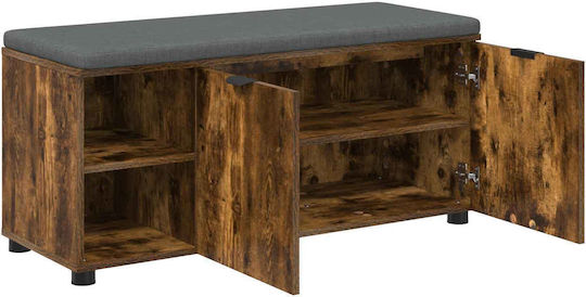 Eingangsmöbel mit Bank Smoked Oak 100x38x46cm
