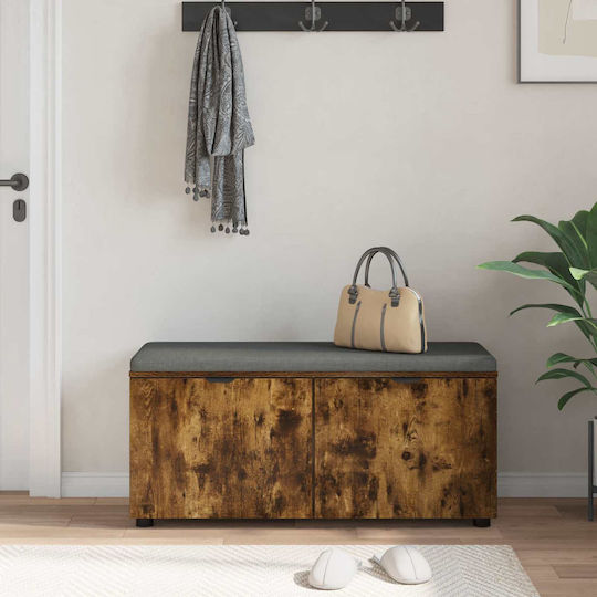 Eingangsmöbel mit Bank Smoked Oak 100x38x46cm