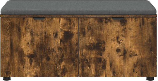 Eingangsmöbel mit Bank Smoked Oak 100x38x46cm