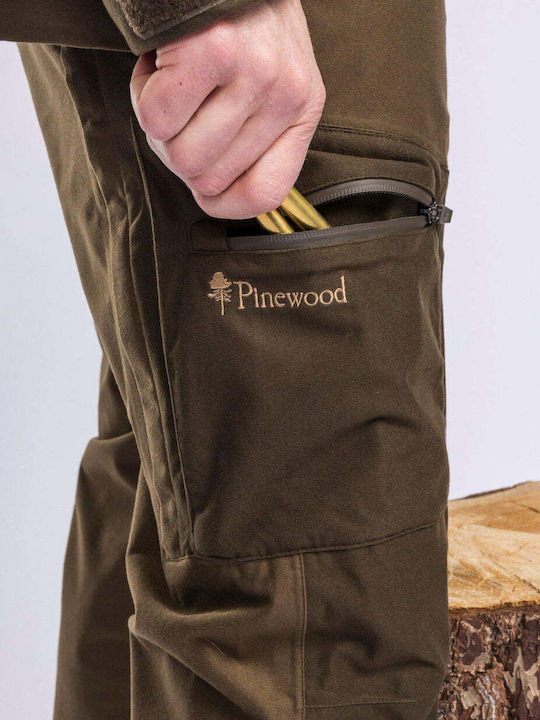 Pinewood Retriever Hunting Pants Waterproof in Green color