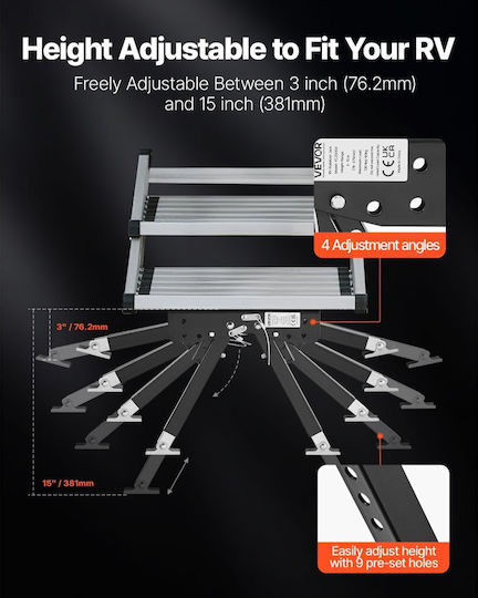 Vevor 4x4 Car Side Steps