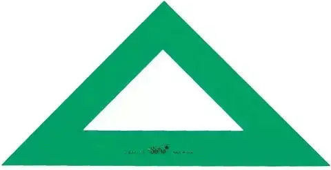 Equilateral Triangle Safta 810253 1-28 Green 10x20cm