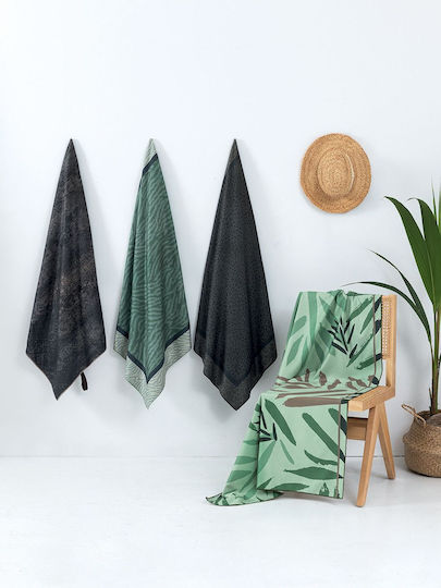 Palamaiki Πετσέτα Microfiber Σώματος 200gr/m² Μαύρη 90x160εκ.
