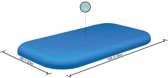 Bestway Blue Pool Cover Protective 305x183cm