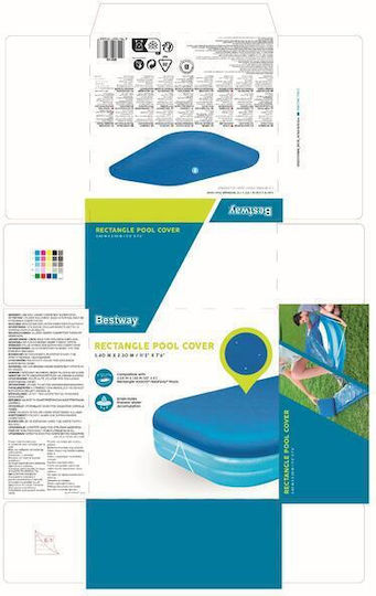 Bestway Blue Pool Cover Protective 305x183cm