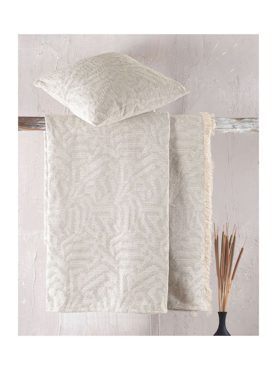 Rythmos Melie Ριχτάρι Τριθέσιου Καναπέ Chenille 180x280εκ. Μπεζ 117-177-3025