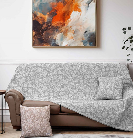 Madi Rosvel Cuvertură Pentru Canapea 3 Locuri 170x300 cm Gri