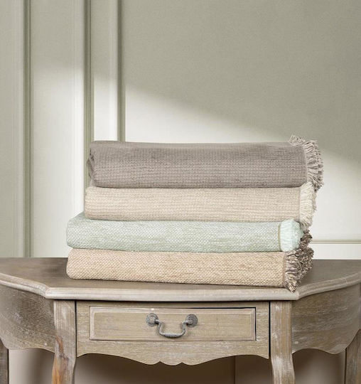 Nima Abrigo Ριχτάρι Τετραθέσιου Καναπέ Chenille 180x350εκ. Nude 35980