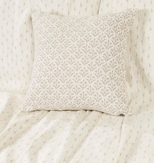 Nima Roselle Ριχτάρι Πολυθρόνας Chenille 180x180εκ. Ivory 35957