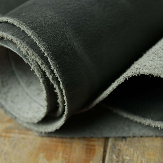 Crazy Horse Wax Leather Gray Approximately 70cm by 40cm