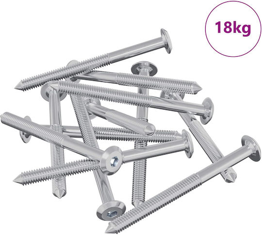 vidaXL Βίδα Εξάγωνη Μεταλλική με Μήκος 6mm 1400τμχ 18kg