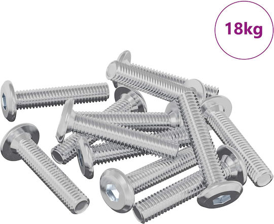 vidaXL Βίδα Μεταλλική με Διάμετρο M10.8mm 2647τμχ 18kg