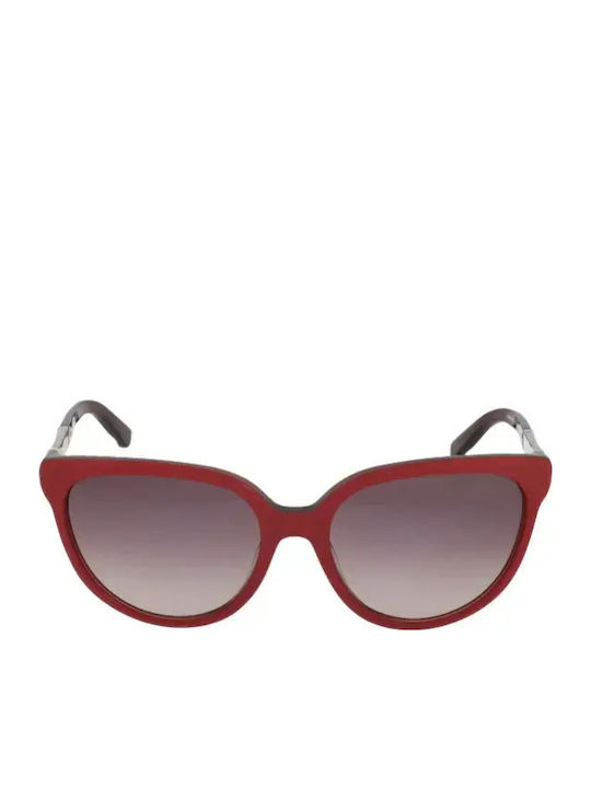 Swarovski Women's Sunglasses with Red Plastic Frame and Black Gradient Lens