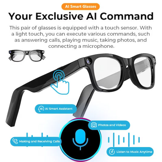 Riverio Unisex Blue Light Blocking Glasses Anti Blue Polarized Oval Black Rubber Frame Lens G2pro