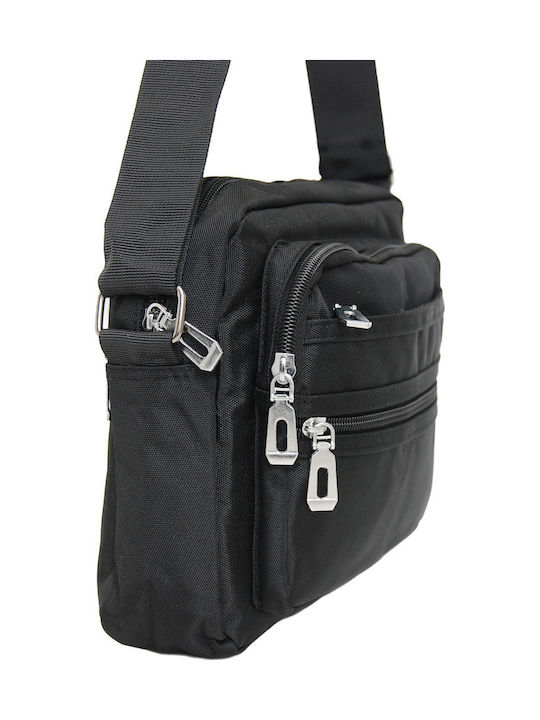 Herrentasche Schulter / Crossbody Schwarz
