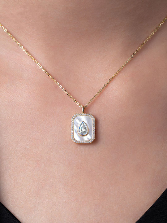 Jewelry Set Made of Gold Plated Silver
