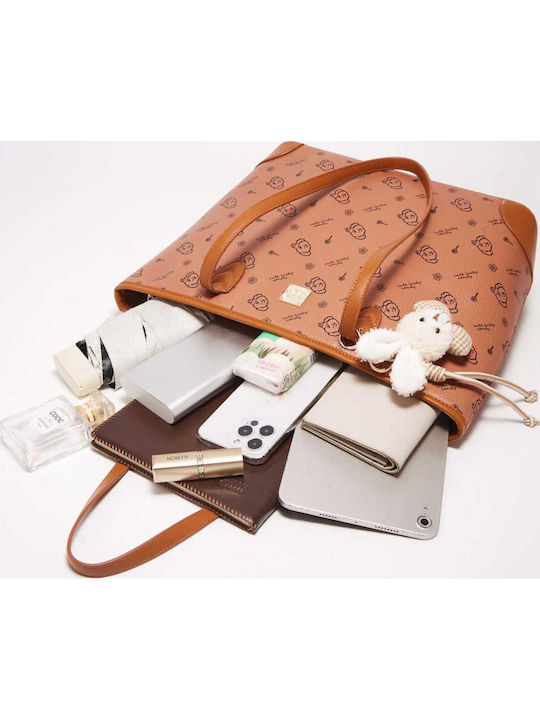 Women's Bag Shopper Shoulder Brown