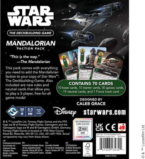 Game Expansion The Deckbuilding Game - The Mandalorian for 2-3 Players 12+ Years Old (EN) Fantasy Flight